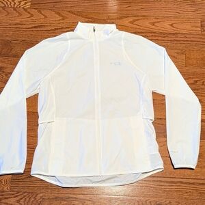 Columbia Classic White Windbreaker Jacket